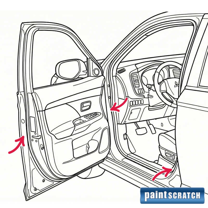 Driver's Side Door or Door Jamb