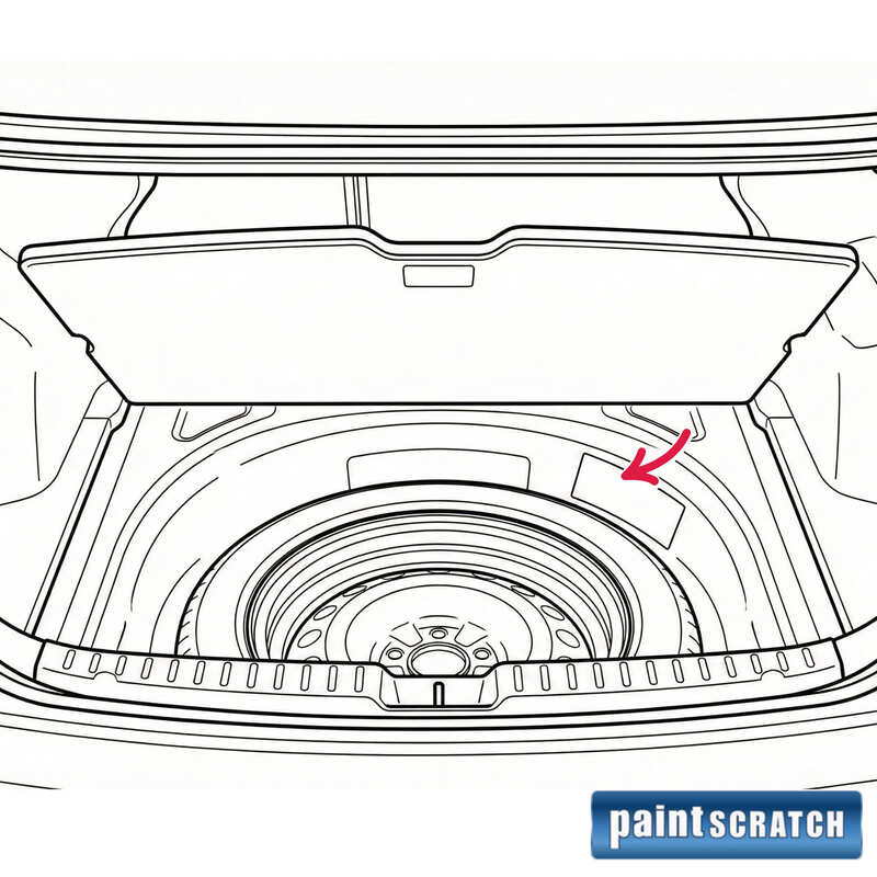 Inside the Spare Tire Area