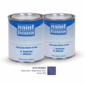 Alfa-Romeo Misano Blue Tricoat (Water-Based Only) (PBX) PRO Tricoat Touch Up Paint for Spray Guns (1 Gallon)
