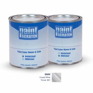 BMW Crystal White Tricoat (B97) PRO Tricoat Touch Up Paint for Spray Guns (1 Gallon)