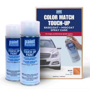 Buick Vivid Tricoat (GCF) Exact-Match Tricoat Spray Cans – Professional Basecoat + Midcoat for Panels, Bumpers and Larger Repairs (Two 12oz cans)