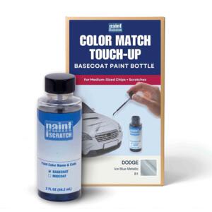 Dodge Ice Blue Metallic (B1) Exact-Match Brush Bottle – DIY Repair for Medium Chips and Scratches (2oz)