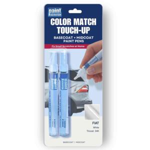 Fiat White Tricoat (34K) Exact-Match Tricoat Paint Pens – Beginner-Friendly Repair for Small Chips and Scratches (Two 1/2oz Pens)