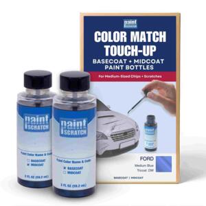 Ford Medium Blue Tricoat (DW) Exact-Match Tricoat Brush Bottles – DIY Repair for Medium Chips and Scratches (Two 2oz bottles)