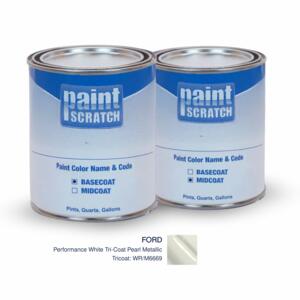 Ford Performance White Tri-Coat Pearl Metallic (WR/M6669) PRO Tricoat Touch Up Paint for Spray Guns (1 Gallon)