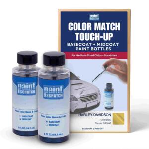 Harley-Davidson Gold DBC Tricoat (930847) Exact-Match Tricoat Brush Bottles – DIY Repair for Medium Chips and Scratches (Two 2oz bottles)