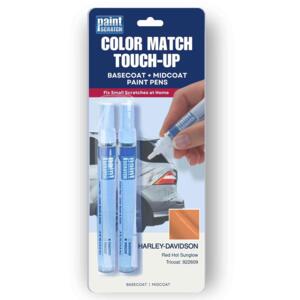 Harley-Davidson Red Hot Sunglow Tricoat (922609) Exact-Match Tricoat Paint Pens – Beginner-Friendly Repair for Small Chips and Scratches (Two 1/2oz Pens)