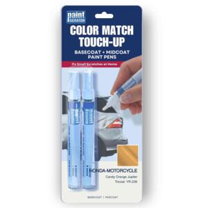 Honda-Motorcycle Candy Orange Jupiter Tricoat (YR-236) Exact-Match Tricoat Paint Pens – Beginner-Friendly Repair for Small Chips and Scratches (Two 1/2oz Pens)