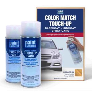Lamborghini Arancio Borealis Tricoat (905385/2) Exact-Match Tricoat Spray Cans – Professional Basecoat + Midcoat for Panels, Bumpers and Larger Repairs (Two 12oz cans)