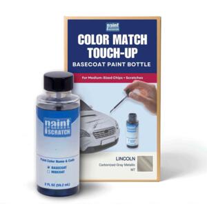 Lincoln Carbonized Gray Metallic (M7) Exact-Match Brush Bottle – DIY Repair for Medium Chips and Scratches (2oz)