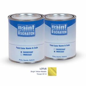 Lotus Bright Yellow Metallic Tricoat (B114) PRO Tricoat Touch Up Paint for Spray Guns (1 Gallon)