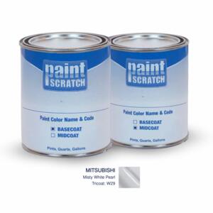 Mitsubishi Misty White Pearl Tri-coat (W29) PRO Tricoat Touch Up Paint for Spray Guns (1 Gallon)