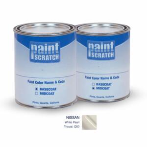 Nissan White Pearl Tricoat (Q50) PRO Tricoat Touch Up Paint for Spray Guns (1 Gallon)