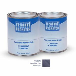 Suzuki Laser Blue Pearl Tricoat (ZV3) PRO Tricoat Touch Up Paint for Spray Guns (1 Gallon)