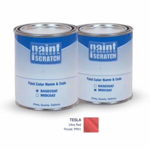 Tesla Ultra Red Tricoat (PR01) PRO Tricoat Touch Up Paint for Spray Guns (1 Gallon)