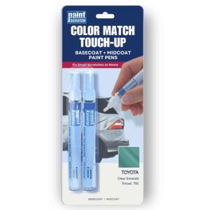 Toyota Clear Emerald Tricoat (792) Exact-Match Tricoat Paint Pens – Beginner-Friendly Repair for Small Chips and Scratches (Two 1/2oz Pens)