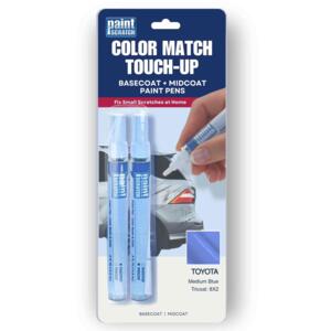 Toyota Medium Blue Tricoat (8X2) Exact-Match Tricoat Paint Pens – Beginner-Friendly Repair for Small Chips and Scratches (Two 1/2oz Pens)